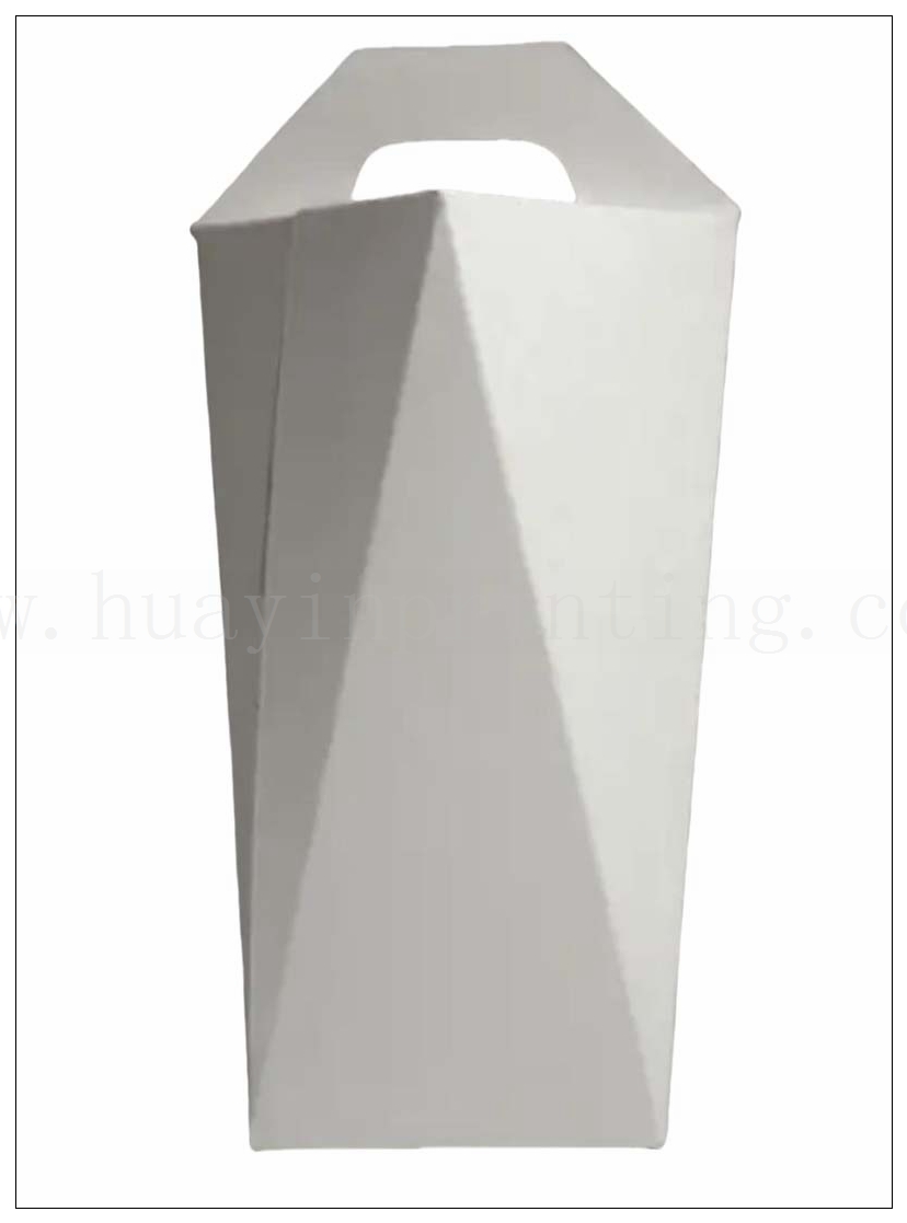 slanted edge box with hanger